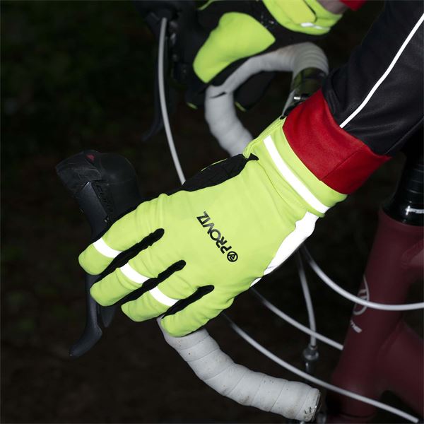 Gants grip jaune fluo pour vélo et trottinette - taille M