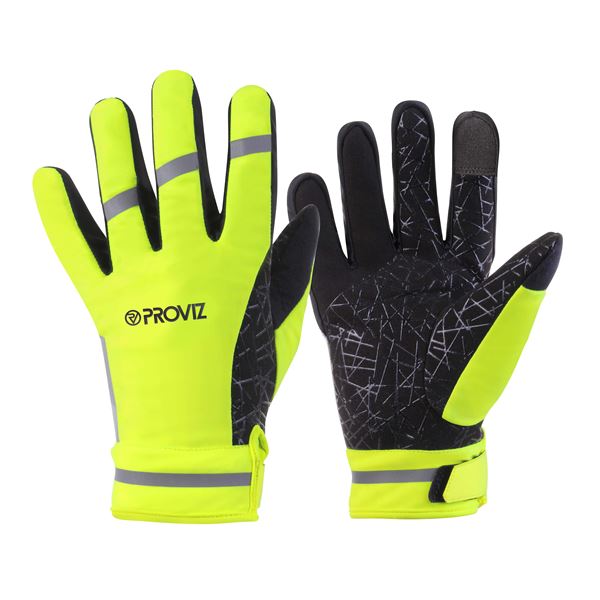 Gants grip jaune fluo pour vélo et trottinette - taille L