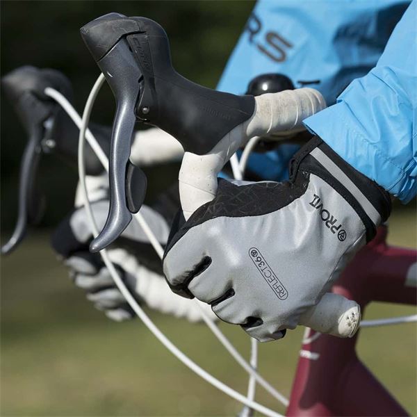 Gants grip réfléchissants pour vélo et trottinette - taille XL