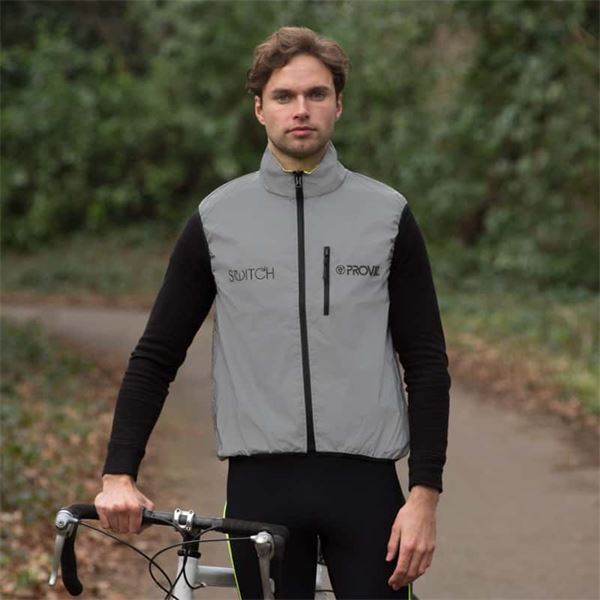 Veste sans manche réversible fluo/réfléchissant - Homme S