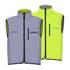 Veste sans manche réversible fluo/réfléchissant - Homme L