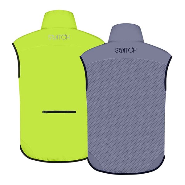 Veste sans manche réversible fluo/réfléchissant - Homme L