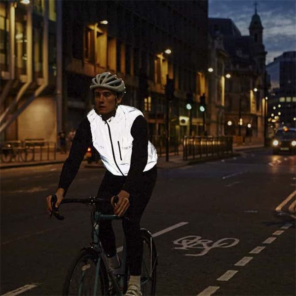 Veste sans manche réversible fluo/réfléchissant - Homme L