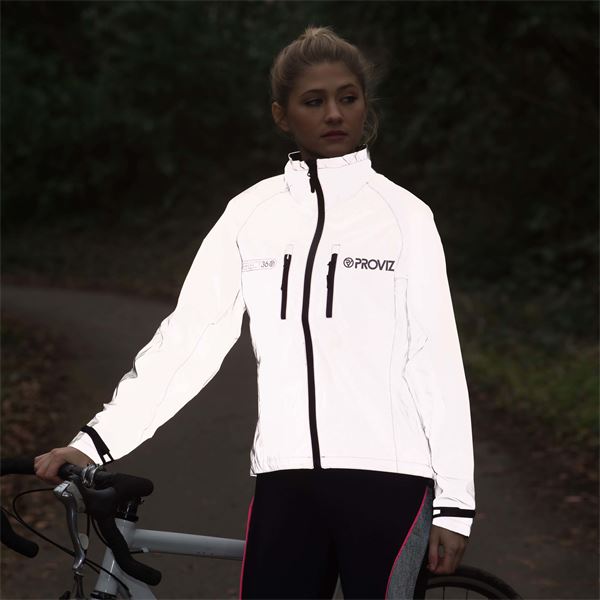 Veste technique respirante et réfléchissante - Femme T40