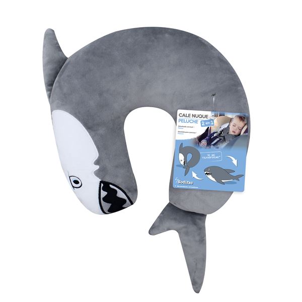 Cale-nuque 2 en 1 Requin Feu Vert