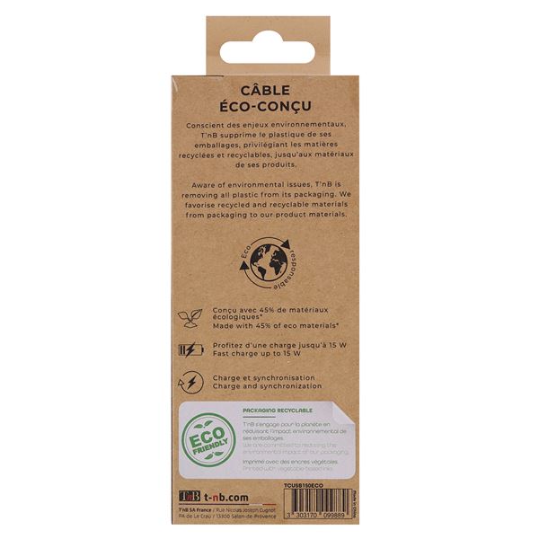 Eco cable USB/USB-C 1,5M TNB