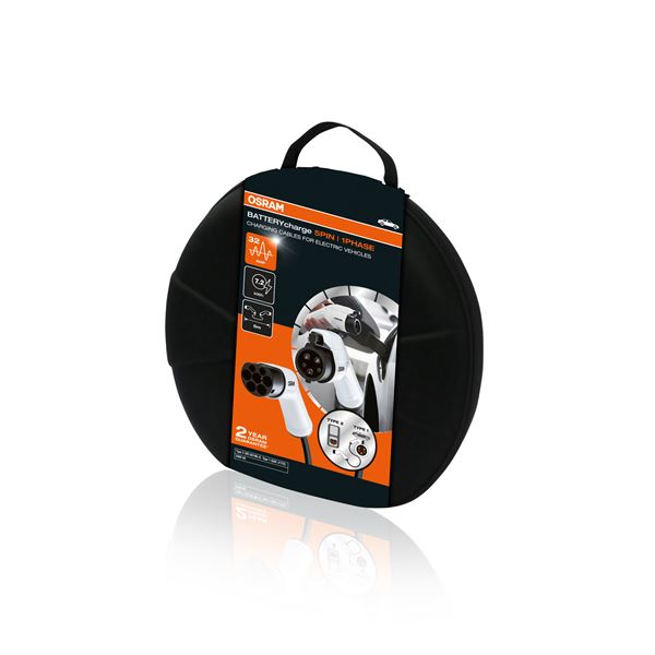 Câble de charge véhicule électrique T2/T1 32A monophasé OSRAM