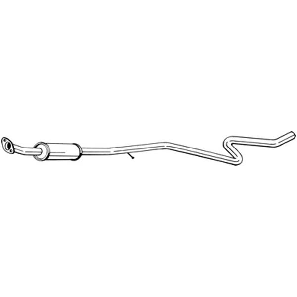 1 silencieux d'échappement Bosal 286607