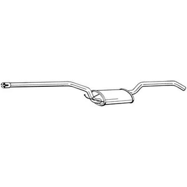 1 silencieux d'échappement intermédiaire Bosal 286545