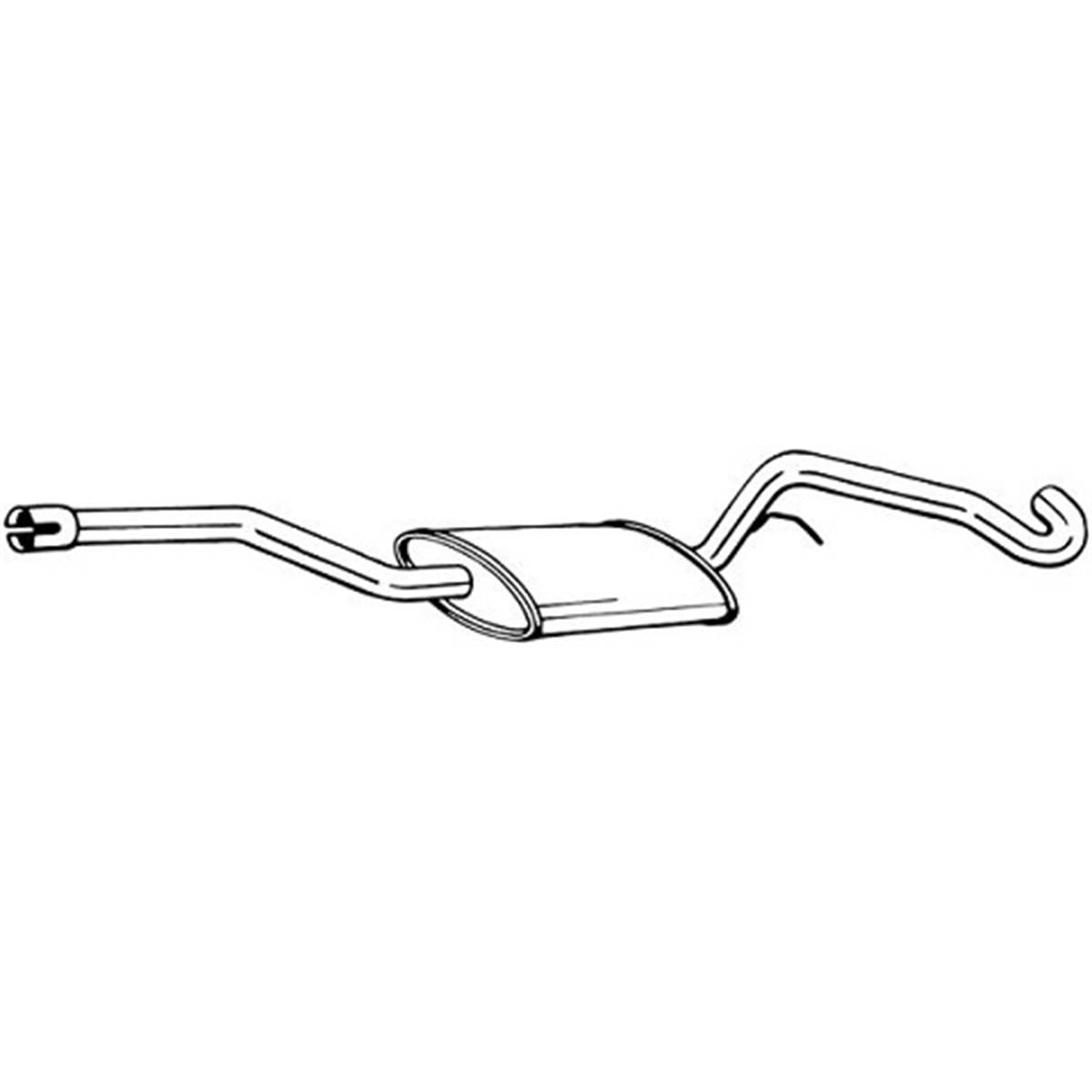 Silencieux D'échappement Intermédiaire Bosal 284813