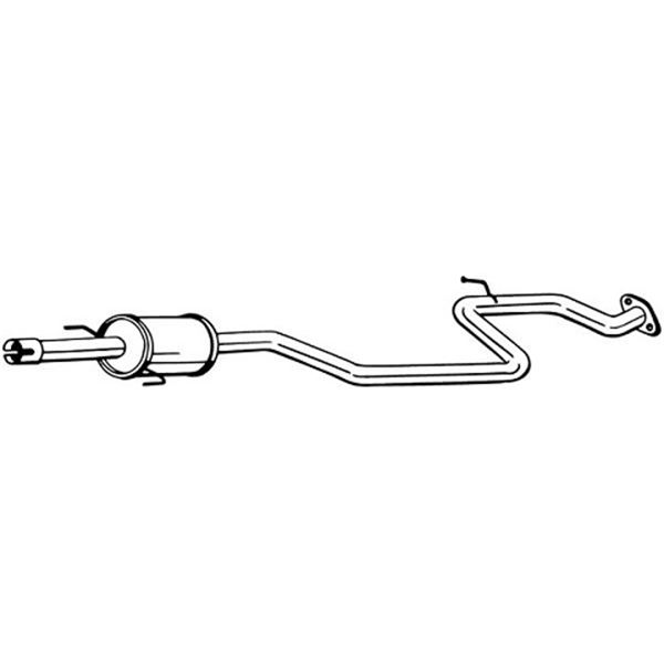 1 silencieux d'échappement intermédiaire Bosal 284801