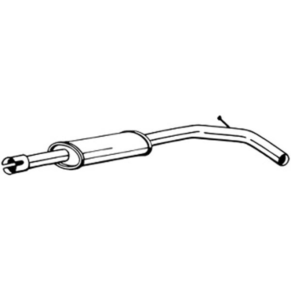 1 silencieux d'échappement intermédiaire Bosal 200115