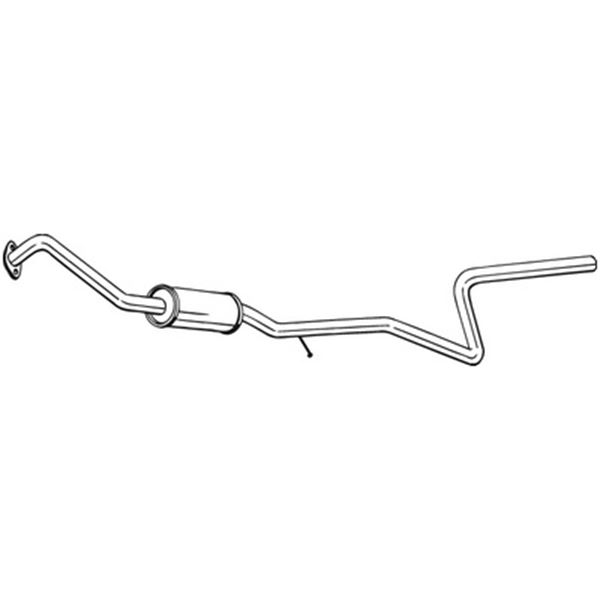 1 silencieux d'échappement intermédiaire Bosal 288185