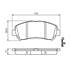 4 plaquettes de frein avant Bosch BP1420