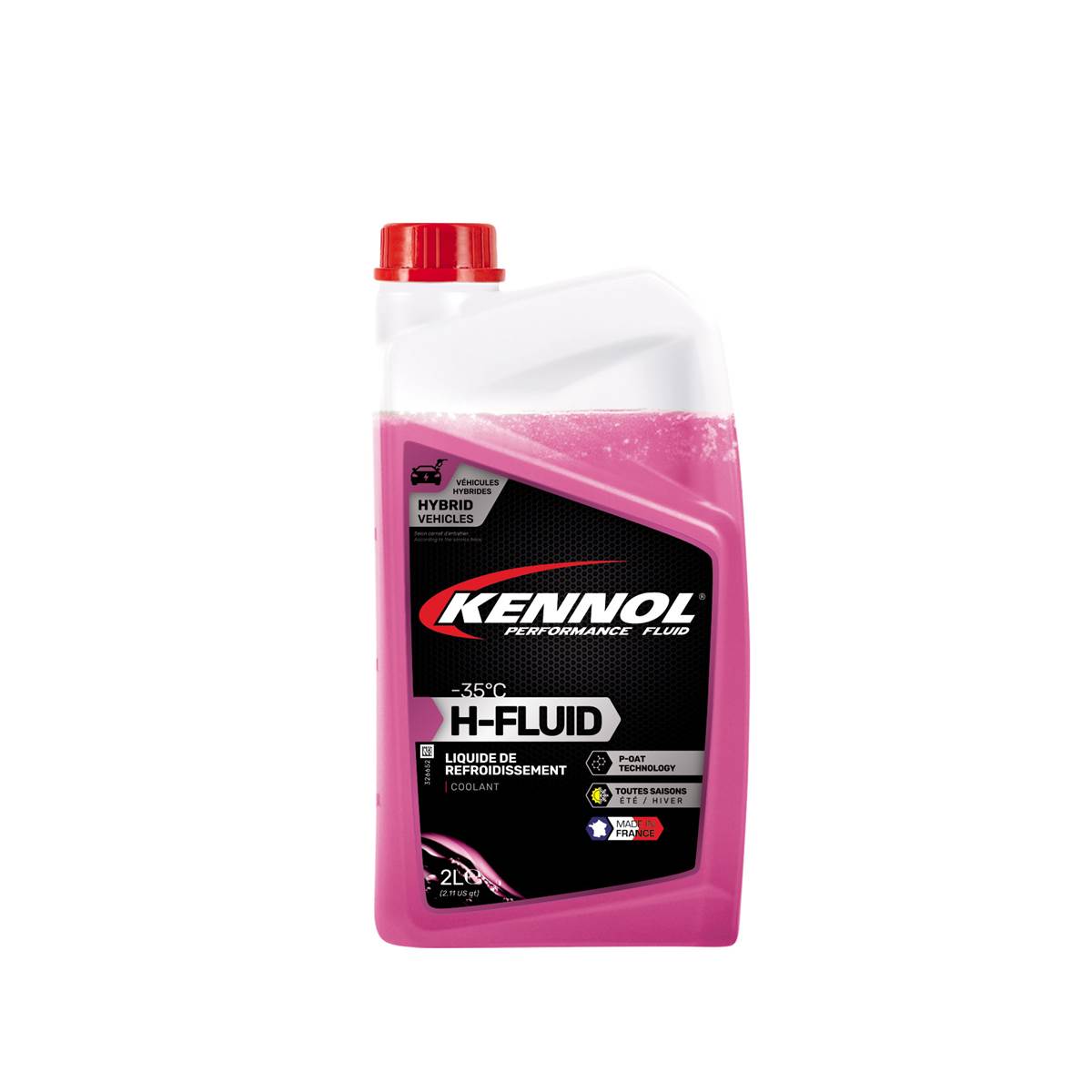 Liquide De Refroidissement Pour Vehicules Hybrides -35°c 2l Kennol