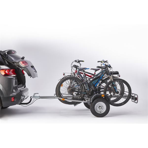 Porte-vélos remorque sur attelage Mottez Zeus pour 4 vélos