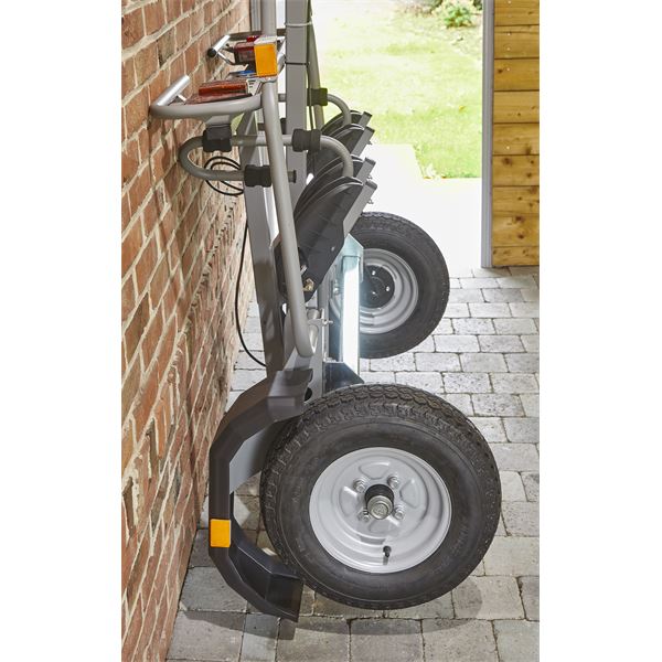 Porte-vélos remorque sur attelage Mottez Zeus pour 4 vélos