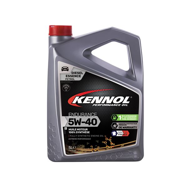 Huile moteur KENNOL ENDURANCE Essence/Diesel 5W40 A3/B4 5L