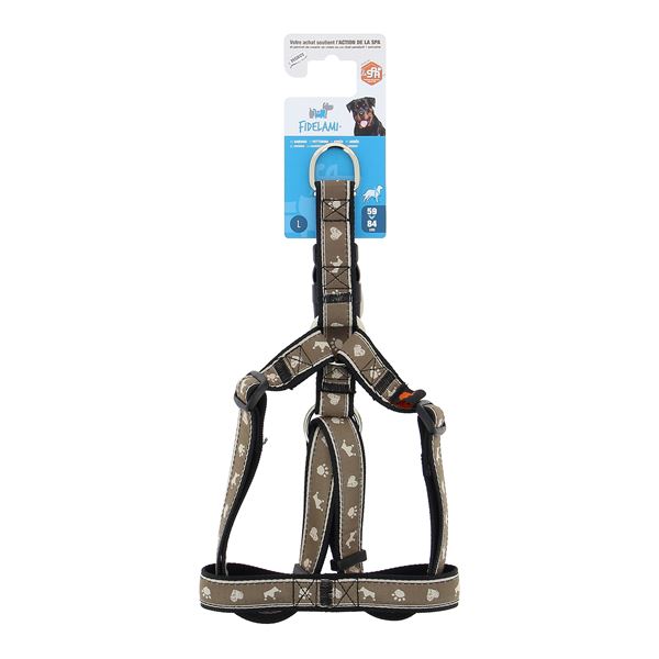 Harnais chien taille L motif SPA