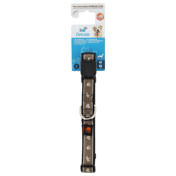 Collier chien taille L motif SPA
