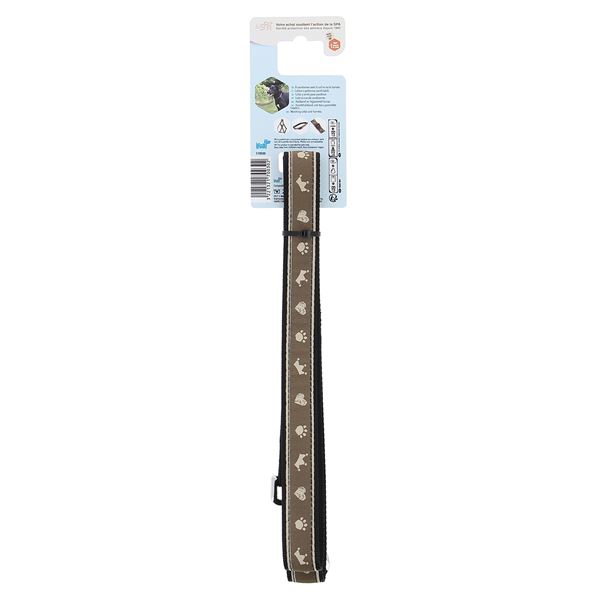 Laisse chien motif SPA longueur 1m20 largeur 2.5cm