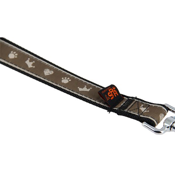Laisse chien motif SPA longueur 1m20 largeur 2.5cm