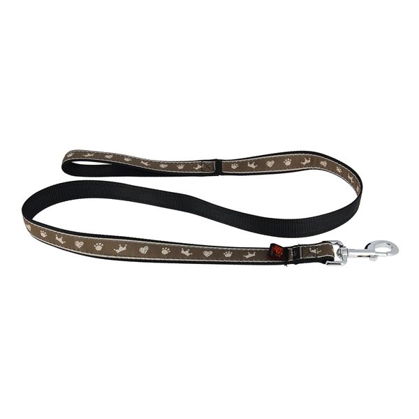 Laisse chien motif SPA longueur 1m20 largeur 2.5cm
