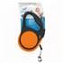 Laisse rétractable pour chien 5m orange