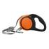 Laisse rétractable pour chien 5m orange