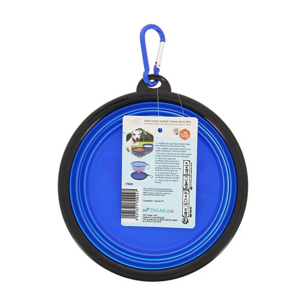 Gamelle pliante silicone pour animaux