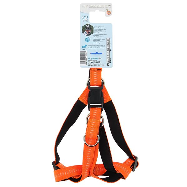 Harnais chien réglable taille M/L coutures réfléchissantes