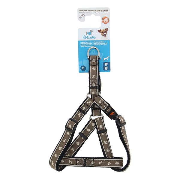 Harnais chien taille M motif SPA