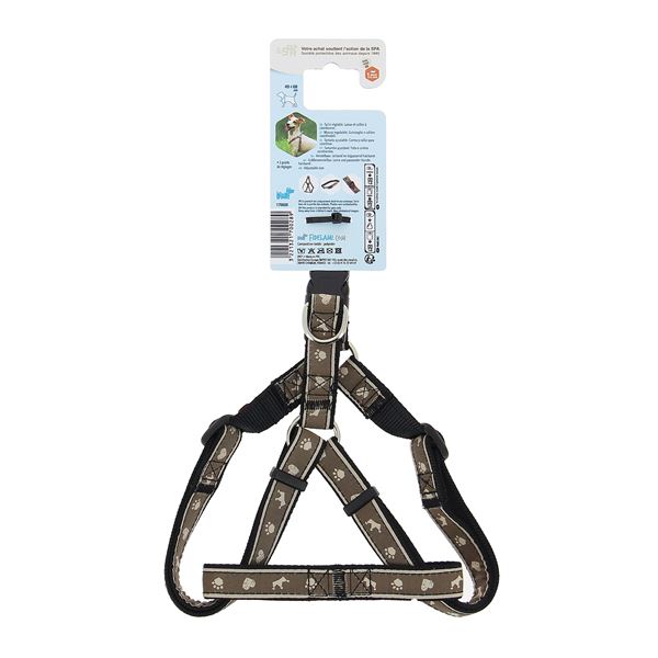 Harnais chien taille M motif SPA