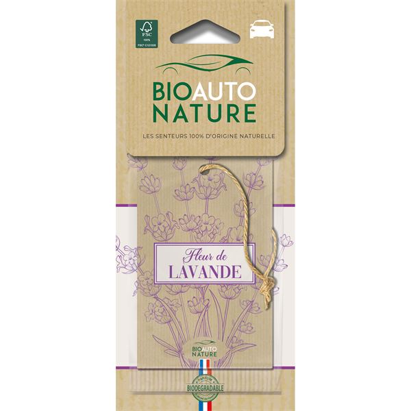 Désodorisant plaquette fleur de lavande Bio auto nature