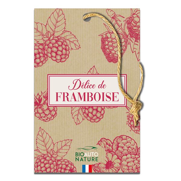 Désodorisant plaquette framboise Bio auto nature