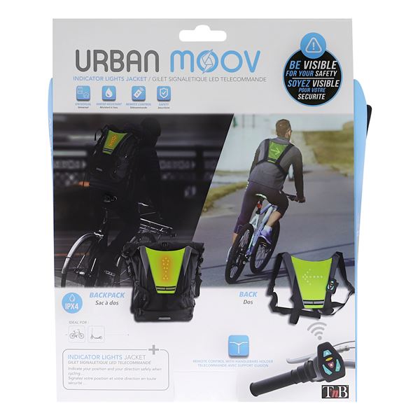 Gilet signalétique LED + télécommande Urban Moov