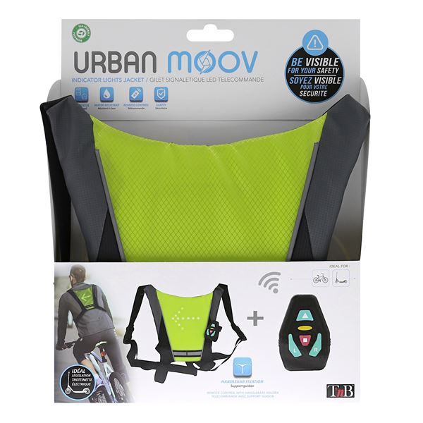 Gilet signalétique LED + télécommande Urban Moov