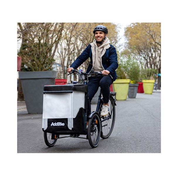 Remorque avant vélo pour transport de charges - Kit Box AddBike
