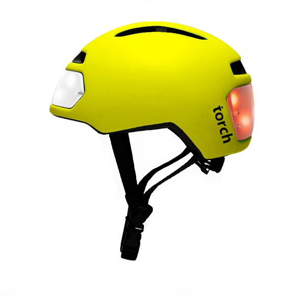 Casque vélo LED jaune TORCH T2