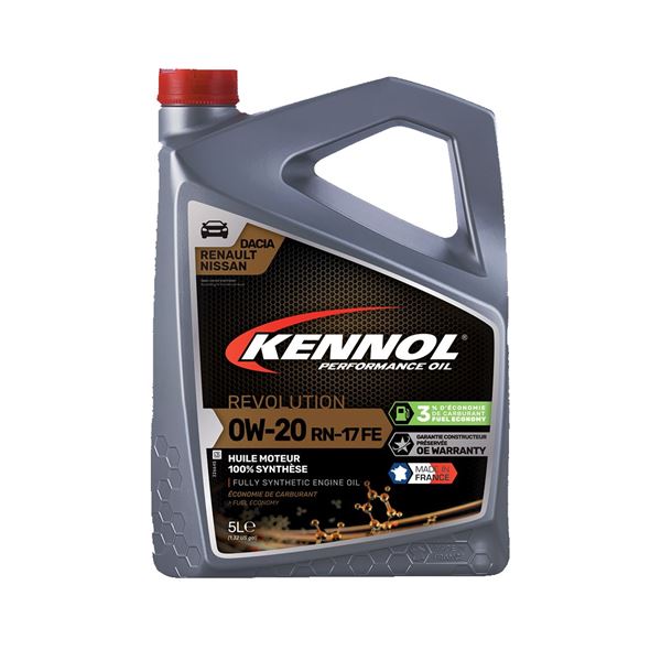 Huile Moteur KENNOL REVOLUTION RN17 FE Essence/Diesel 0W20 5L