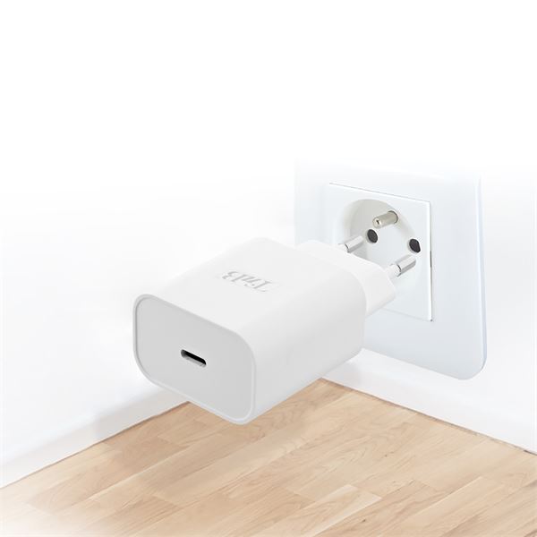 Chargeur secteur USB-C Power Delivery 20W - blanc