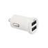 Chargeur allume-cigares double USB 2.4A - blanc TNB
