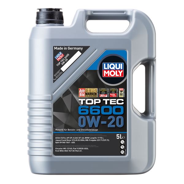 Huile moteur LIQUI MOLY Essence/Diesel Top Tec 6600 0W20 5L