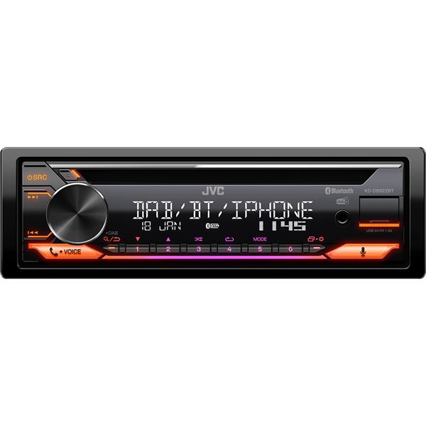 Autoradio Bluetooth DAB+ KD-DB922BT JVC