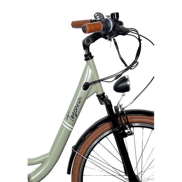 Vélo de ville électrique mixte Toscana Vert