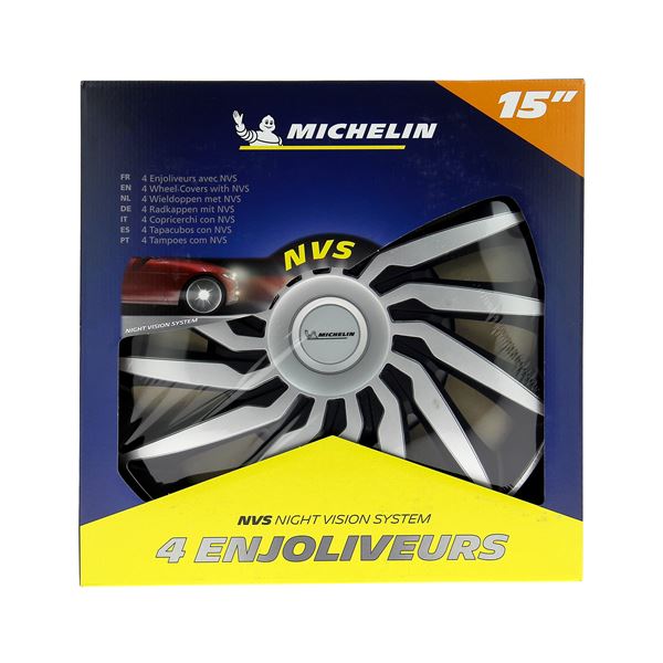 4 enjoliveurs 15 pouces Michelin Kendo