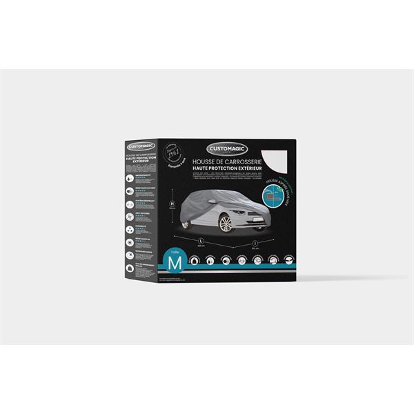 HOUSSE DE CARROSSERIE HAUTE PROTECTION EXTERIEURE TAILLE M