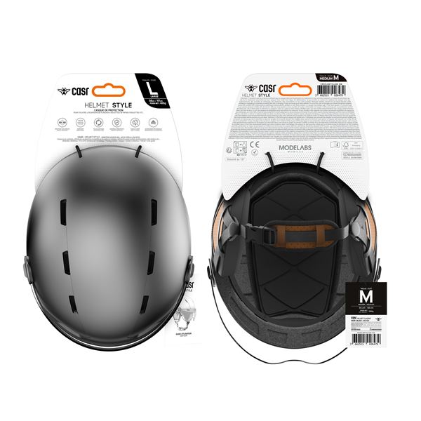 Casque vélo, trottinette CASR Style Gris- Taille L