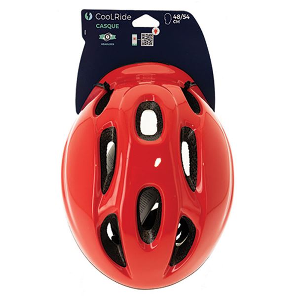 Casque vélo, trottinette enfant COOLRIDE rouge T48-54