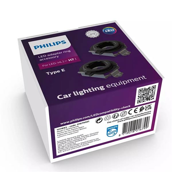 Anneaux de connexion type E pour ampoules LED Philips Ultinon Pro6001